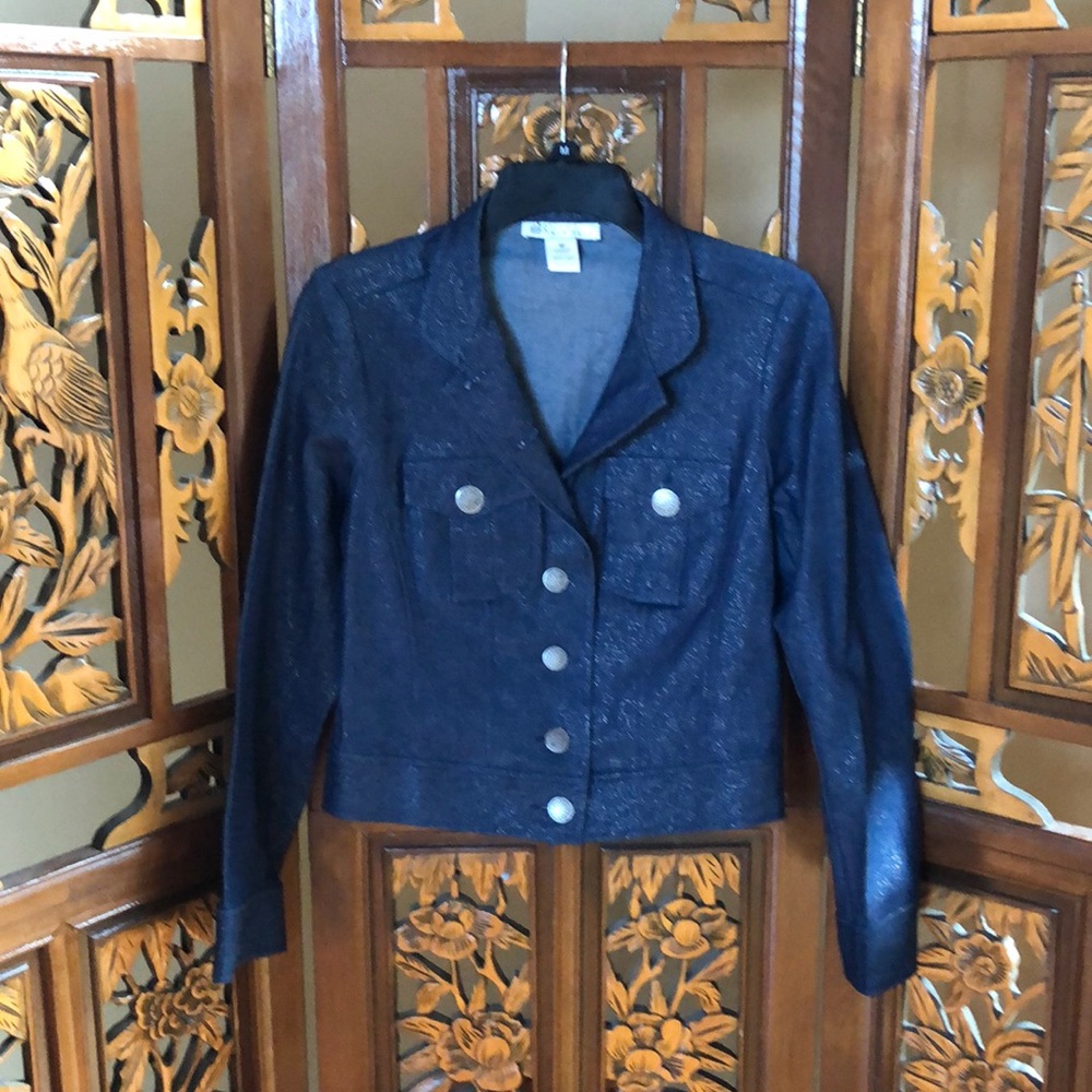 A.B.R New York Shimmer Denim Jacket 8P